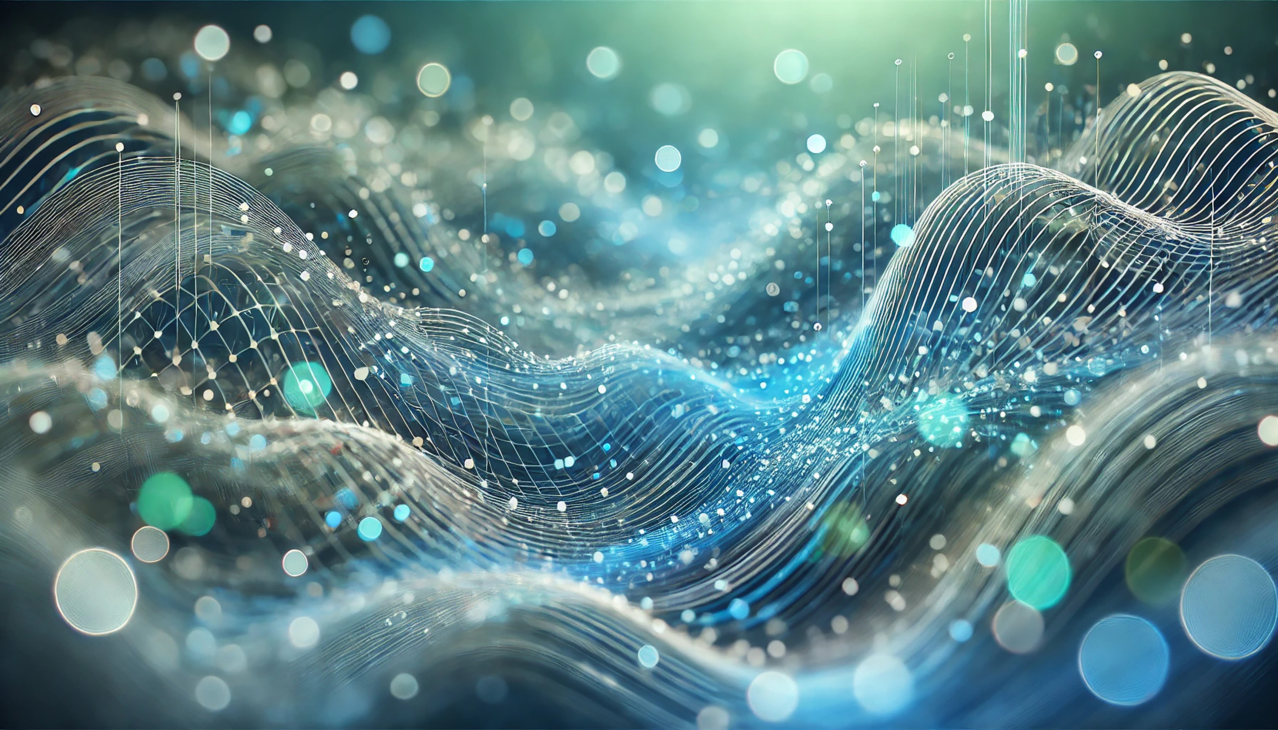 Dynamisch patroon van verbonden lijnen en knooppunten symboliseert internationale samenwerkingsnetwerken.