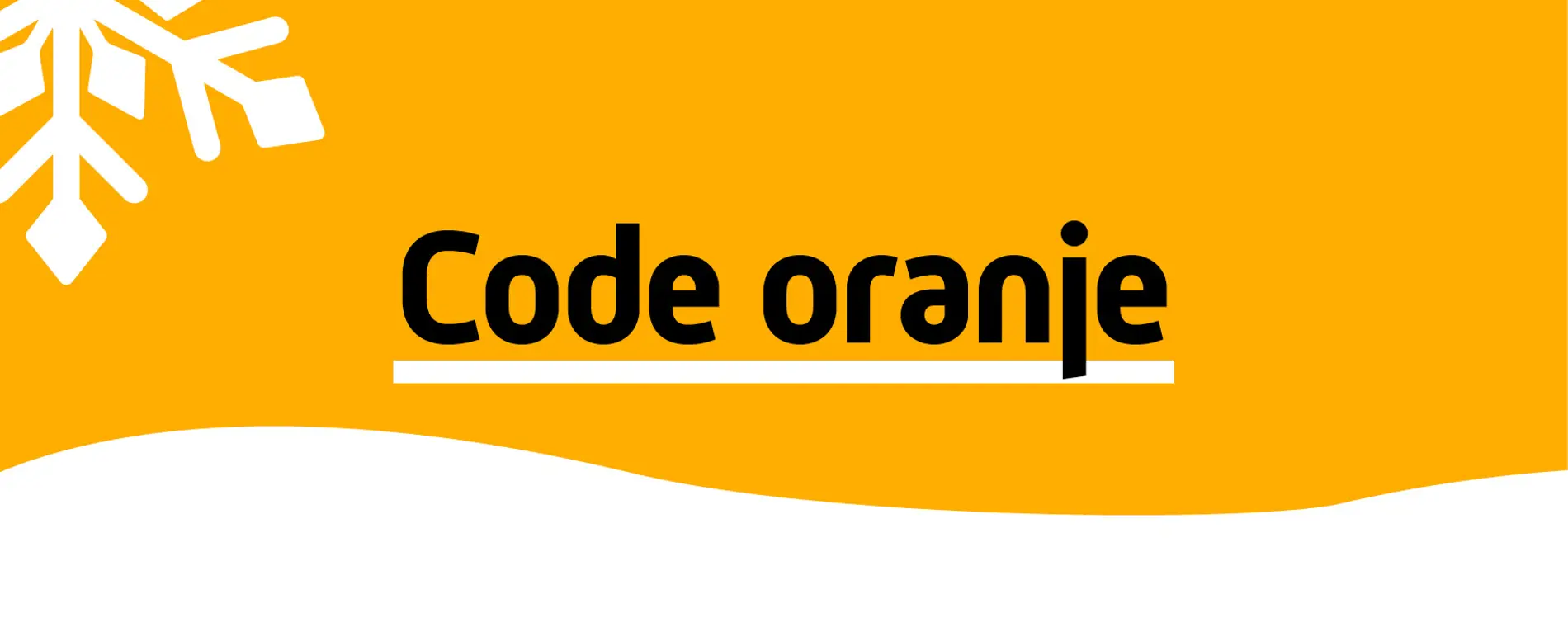 Waarschuwingsbanner met de tekst Code oranje, relevant voor veiligheidsupdates binnen het onderwijs.
